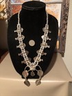 Native Jeweler Genuine ROYSTON Turquoise Nuggets Squash Blossom Necklace — photo 6