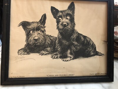 Check And Double Check Scottie Dogs By Grace Drayton