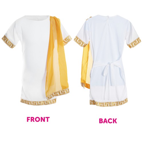 ROMAN BOY COSTUME KIDS HISTORICAL FANCY DRESS SCHOOL BOOK WEEK TUNIC HEADPIECE - 第 5/8 張圖片