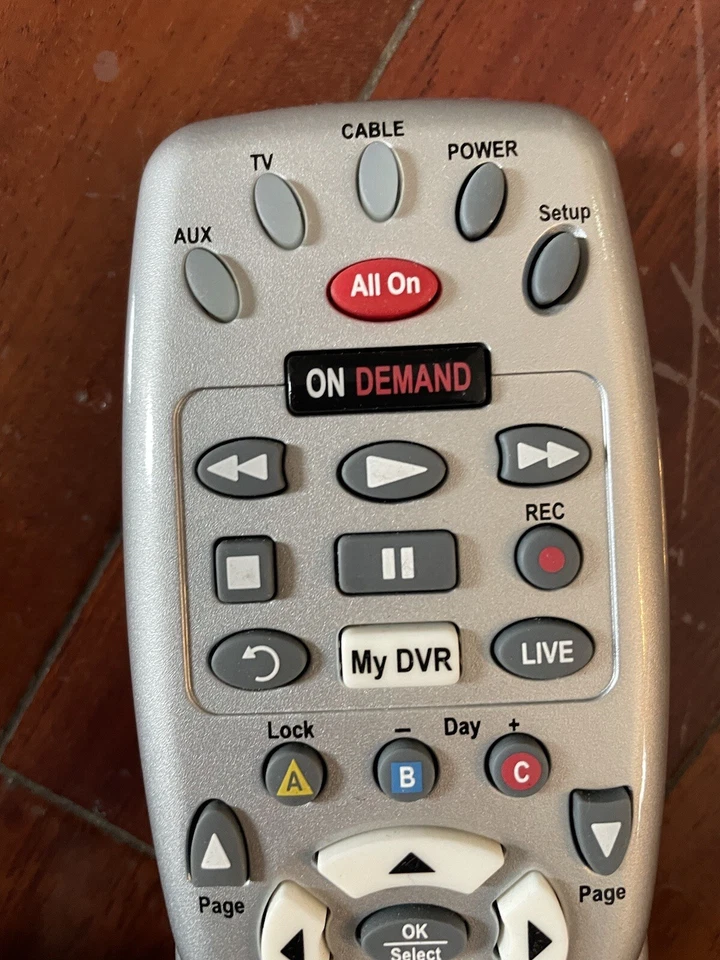 Comcast Xfinity Motorola Silver Custom DVR 3 Device Universal Remote New - Image 3 of 4