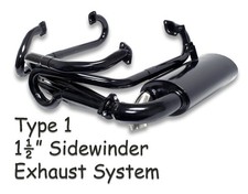 Vw Type 1 Bug 1 Sidewinder Exhaust System Header Muffler And J-tubes Empi Vw Type 1 Bug 1 Sidewinder Exhaust System Header Muffler And J-tubes Empi