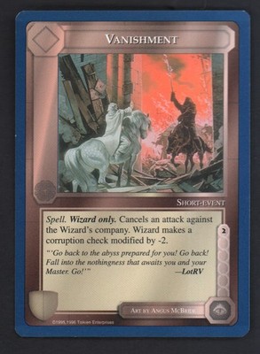 Lord Of The Rings MECCG - Vanishment - LP Unlimited Blue Border