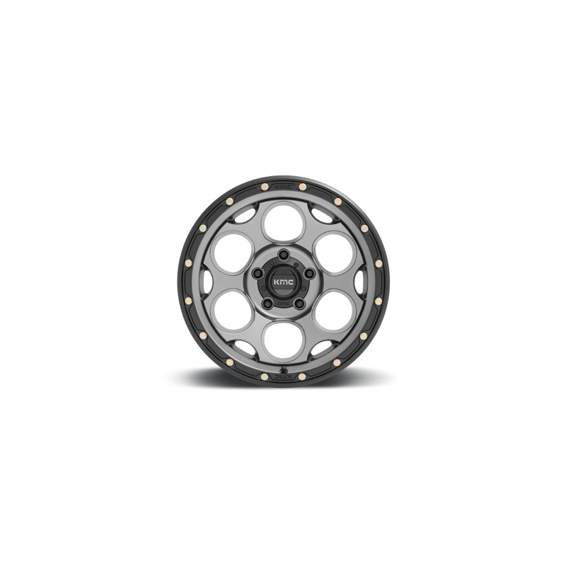 Jante 18x8,5 KMC KM541 pour Jeep Wrangler et Gladiator noir satiné