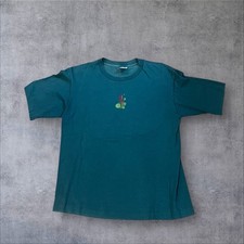 Vintage Levi s 1996 90s 1990s Focused Green T-Shirt Youth Large Mens Small