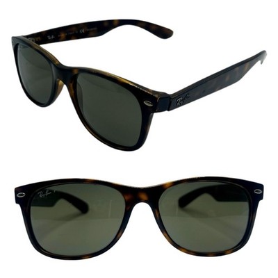 Polarisierte Ray Ban New Wayfarer - Havanabraun/Grün - Größe 55/18
