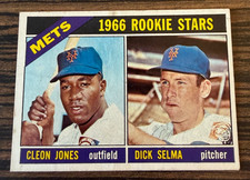 1966 Topps Rookie Stars #67 New York Mets Cleon Jones Dick Selma Baseball Card. rookie card picture
