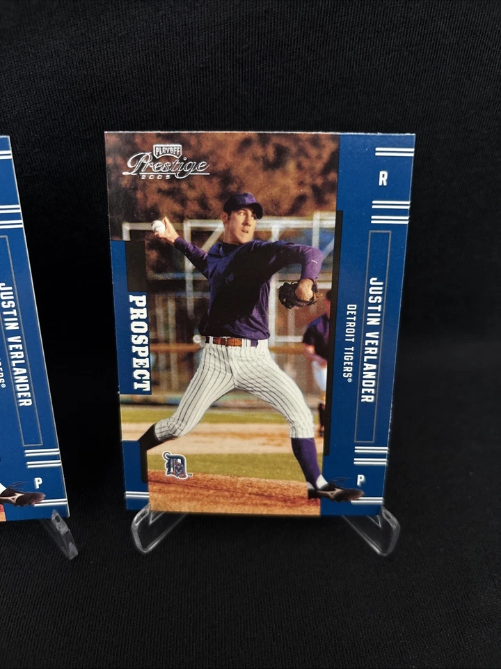 Donruss Playoff Justin Verlander (RC) 2005 lote (x3) Prospect • casi nuevo o mejor Foto 4 de 4