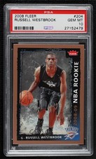 2008-09 Fleer 2008-09 NBA Rookie Russell Westbrook #204 PSA 10 GEM MT 3k6