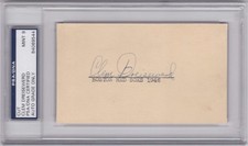 Clem Dreisewerd Boston Red Sox Browns NY Giants Cut PSA DNA Auto 9 1946 AL Champ