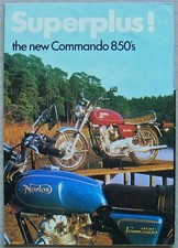 NORTON Commando 850s Motorcycle Sales Brochure c1974