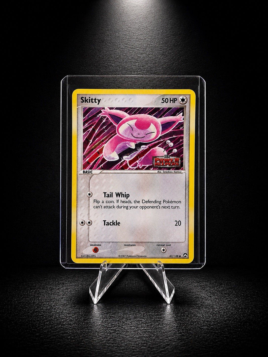 Pokemon - Skitty 62/108 Power Keepers Reverse Holo STAMPED!