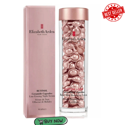 Elizabeth Arden Retinol 90 Ceramide Capsules Line Erasing Night Serum New in Box