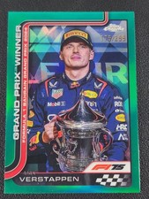 2025 Topps Chrome F1 Max Verstappen Grand Prix Winner #93 Aqua Refractor /299