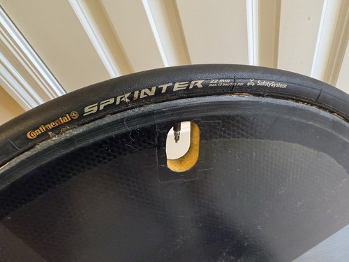 Zipp Rear Disc Wheel Carbon Fiber 650c 10-speed Speed Weaponry Tubular - Picture 6 of 12