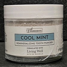 New Just Ingredients Tooth Powder Cool Mint Remineralizing Living Well BB 6.27