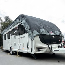 Royal Leisure Caravan Roof Cover 4-Layer Breathable UV Protective Padded Straps