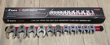 Astro Tools 7109 11pc Anti-slip 38dr Flare Nut Crowfoot Wrench Set 38 To 1