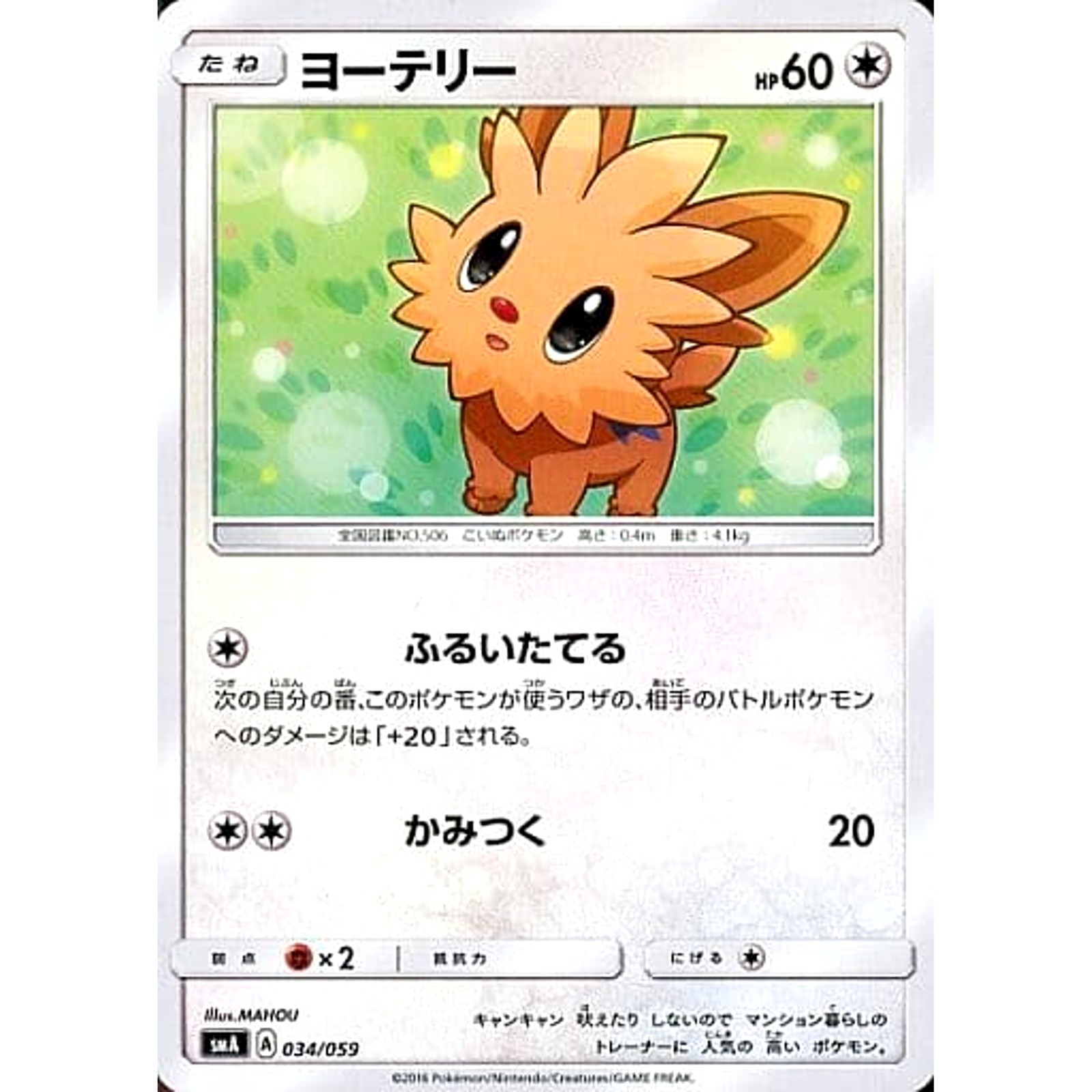 Lillipup 034/059 SMA Starter Sets GFW Japanese Pokemon Card