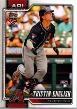 2026 Topps Series 1 Card #346 Tristin English RC Arizona Diamondbacks Rookie. rookie card picture
