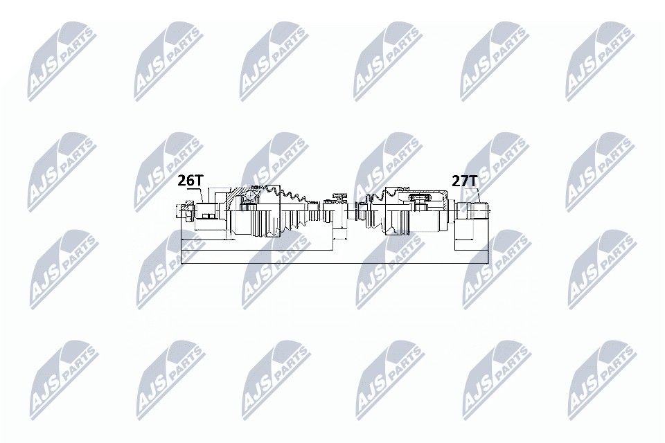 N.T.Y. NPW-HD-014.NTY Drive Shaft for HONDA - Image 8