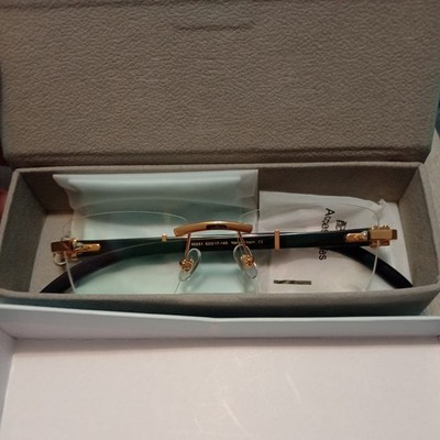 HEPIDEM 100% Really Buffalo Horn Handmade Glasses Frame Square Rimless Luxury...