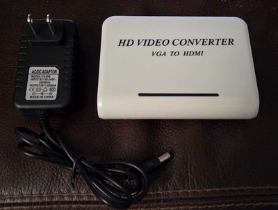 HD VIDEO CONVERTER VGA to HDMI (with Audio) with Instructions