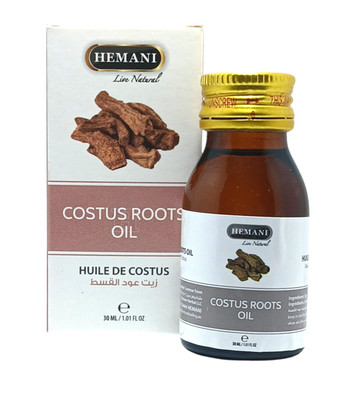 Hemani COSTUS ROOTS Oil, Natural Oil for Skin and Hair Care / زيت عود القسط