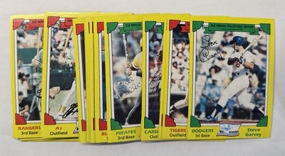 1982 Topps Drakes Big Hitters Baseball Complete Set 33 Cards Rose Brett