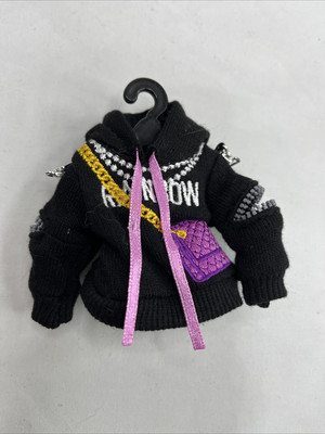 Rainbow High Doll Emi Vanda Series 3 Black Hoodie Top Shirt Clothes Fashion