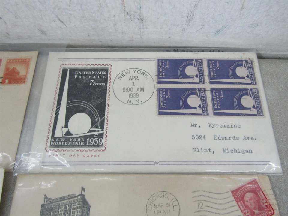 Nystamps US stamp Zeppelin flight cover FDC possession collection $800 n16xk - Image 4 of 4