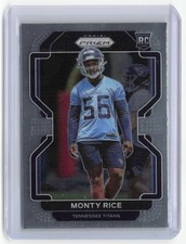 2021 Panini Prizm Monty Rice RC Tennessee Titans #420 Rookie