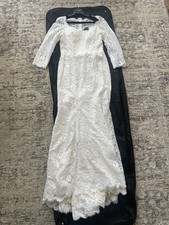 Long Sleeve Lace Wedding Dress Bridal Gown Ivory White Dolce&Gabbana