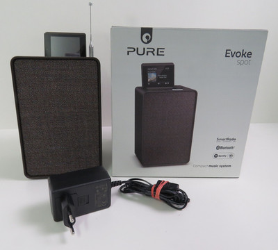 Pure Evoke Spot Compact Music System - Bluetooth  - Komplett - wie Neu !