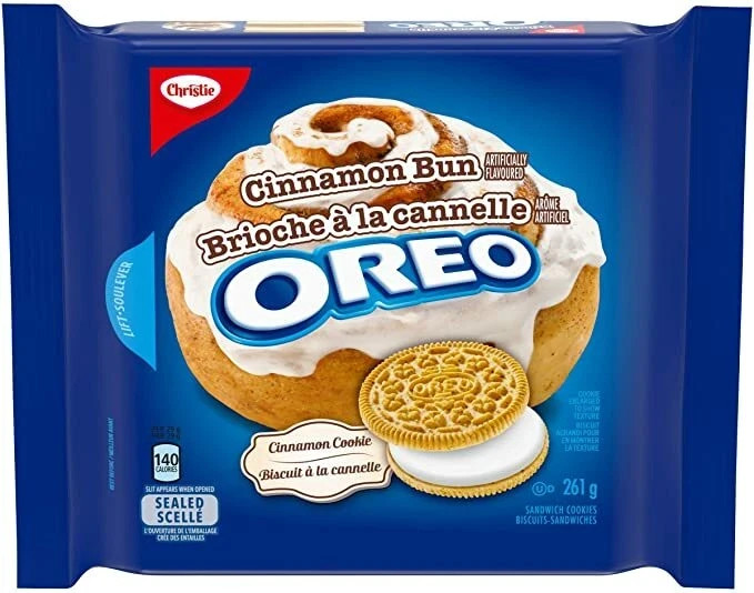 Oreo Cinnamon Bun Sandwich Cookies 261g - FREE SHIPPING