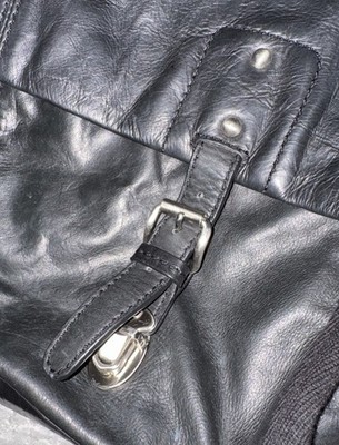 agnes b. Voyage shoulder Messenger bag B. Homme leather black | eBay