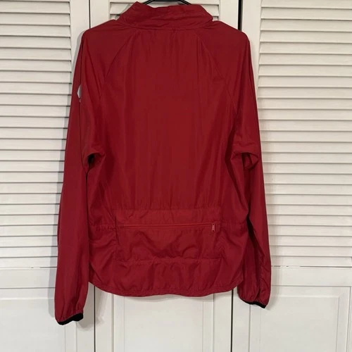 Bearded Goat Full Zip Up Jacket Red Size Small Lumbar Pocket Outdoor Hiking image 4