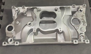 Chevy SBC 350 Holeshot Style Vortec Intake Manifold Satin