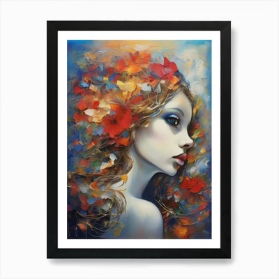 Flora' 1 Art Print Framed Wall Art Poster Canvas Print Picture