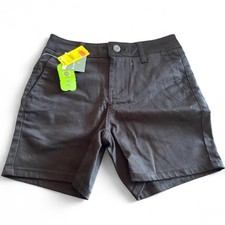 RSQ Boys Black Chino Shorts Size 8 NWT REPREVE Recycled Twill BCS829
