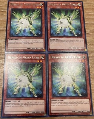 4x Herald of Green Light MZTM-EN062 Maze of the Master 1st Edition