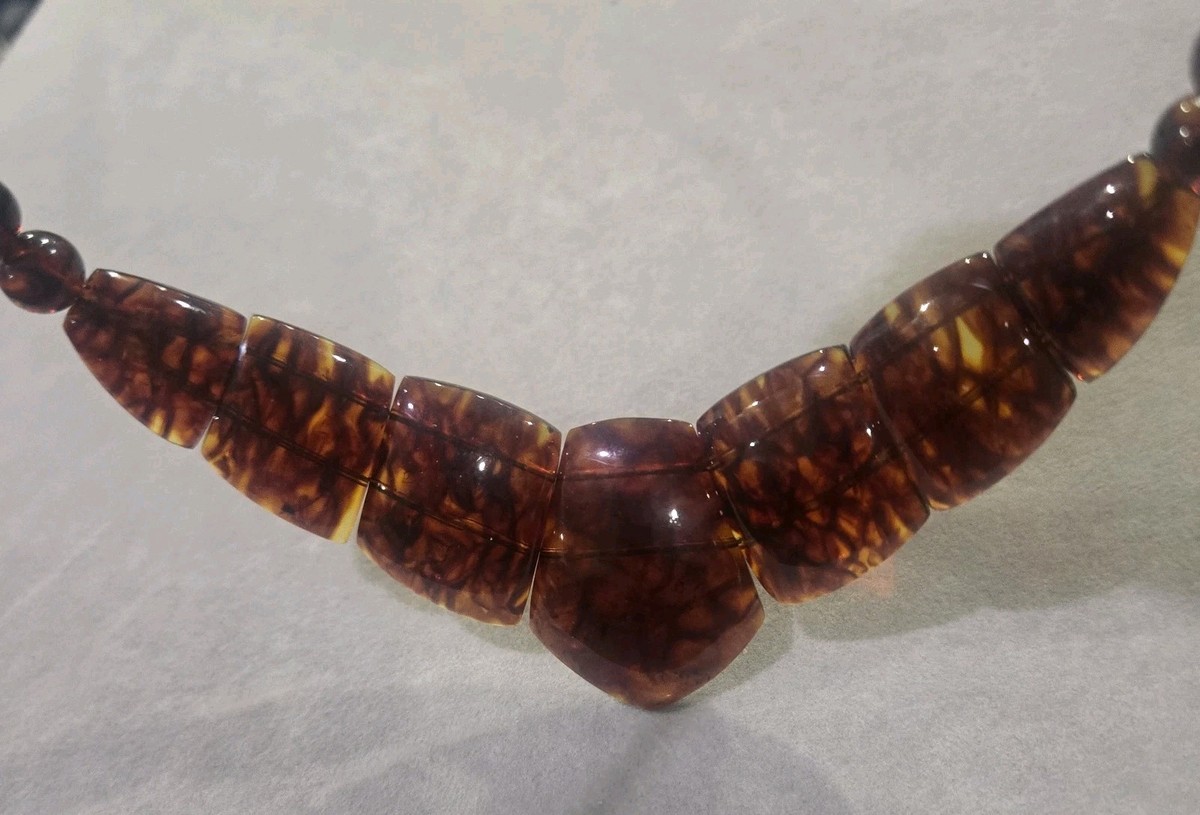 Jay King DTR Sterling Silver Compressed Amber Necklace 18" View 3