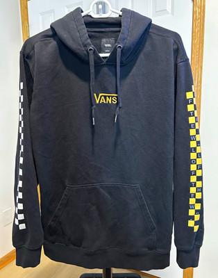 VANS Vintage Black Hoodie Medium 90s Y2K