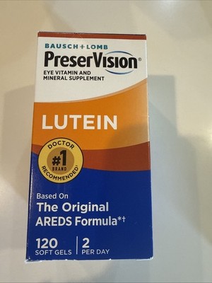 Bausch & Lomb PreserVision AREDS Lutein Eye supplement Softgels - 120 Count