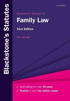 Blackstone's Statutes On Family Law | Rob George | Englisch | Taschenbuch | 2023