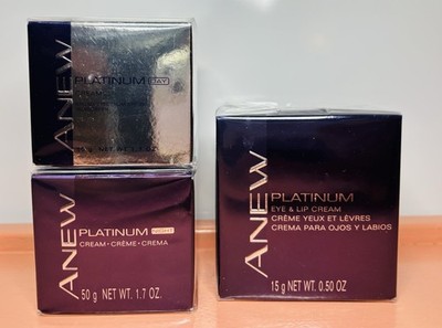 Avon Anew Platinum Day & Night Anti-Aging & Eye Lip Cream NEW Original Formula