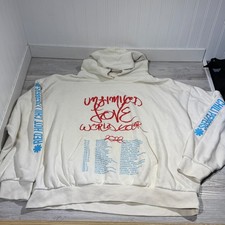 Red Hot Chili Peppers Mens XXXL Cream Unlimited Love World Tour 2022 Hoodie