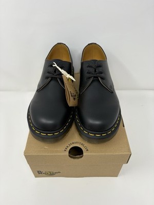 Doc Dr. Martens 1461 Smooth Black Leather Men 7 Women 8