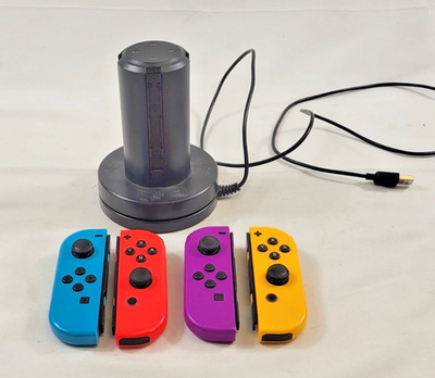 [LOT OF 2 PAIR] Nintendo Switch Joy-Con Controller L/R Pair With Charger Tested