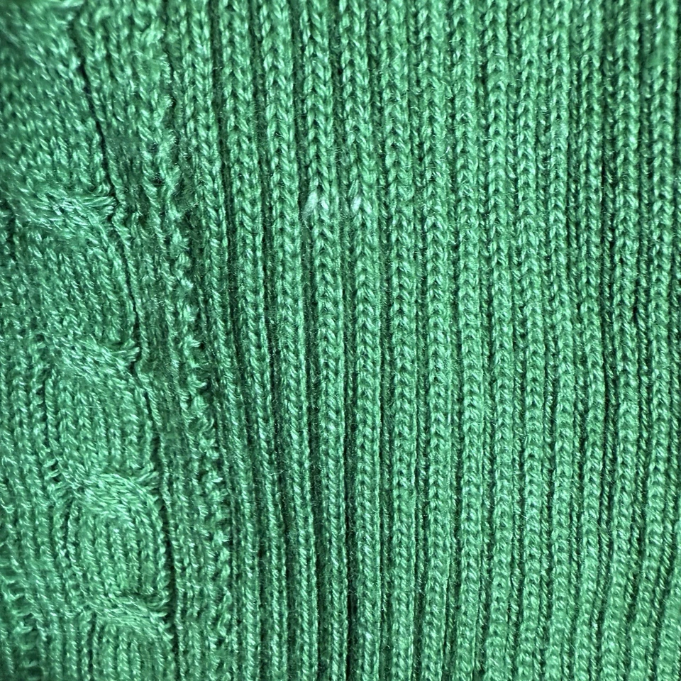 Laura Scott Green Knit 3x Cardigan  - Image 4 of 4