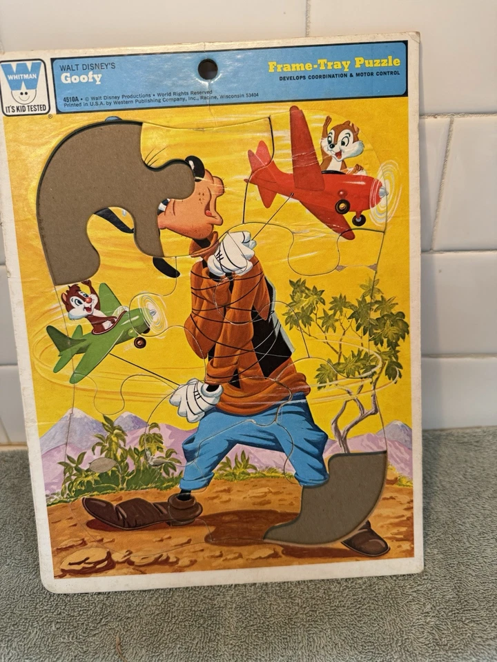 Whitman Goofy Frame-Tray Puzzle For Children. No 4510A Western Publishing  - Image 3 of 4